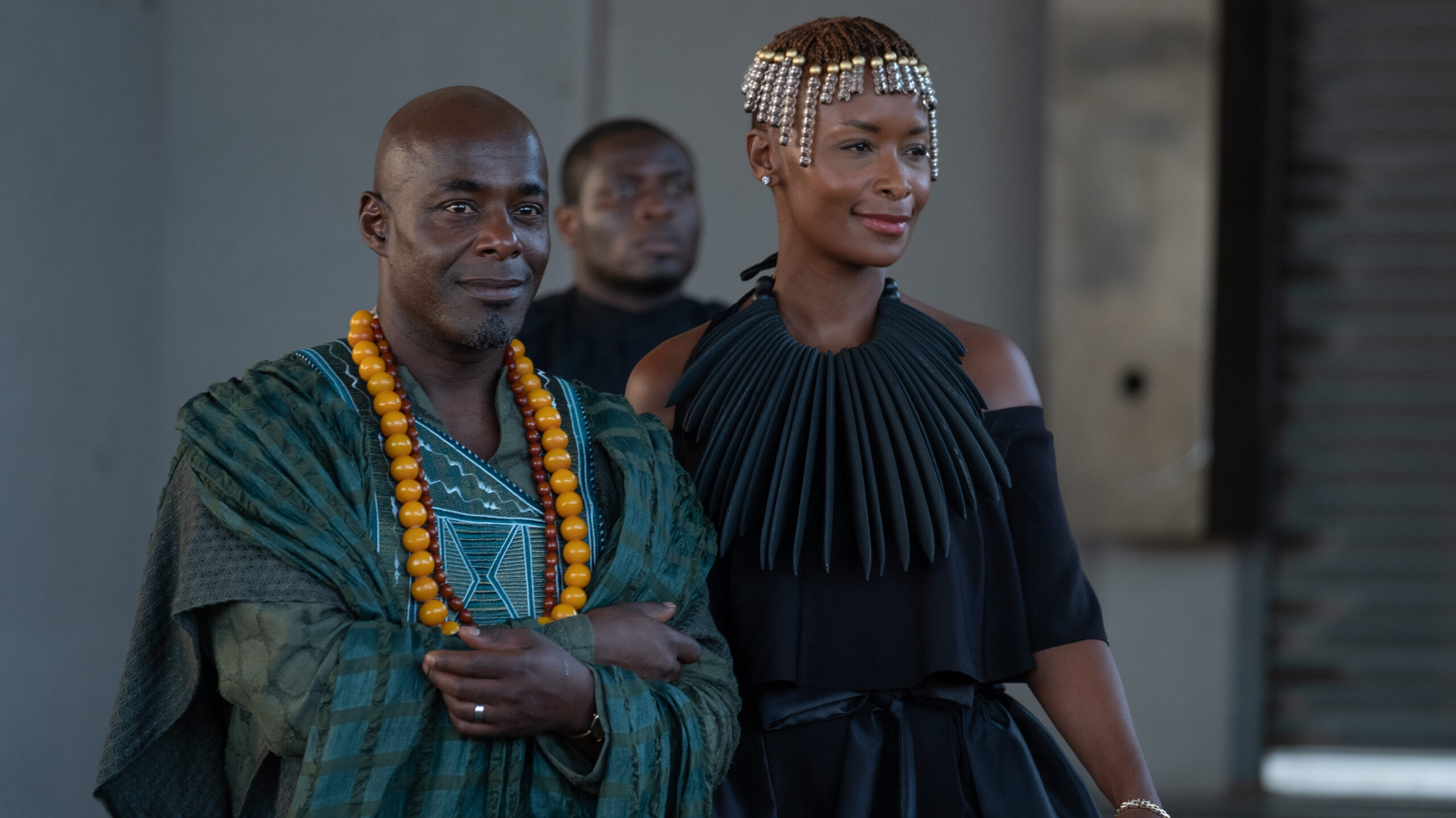 Paterson Joseph and Bonnie Mbuli as Sephy’s parents, Kamal and Jasmine in Noughts and Crosses