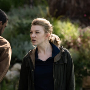 Natalie Dormer as Edie Hansen and Brendon Daniels as Forty Bell in White Lies