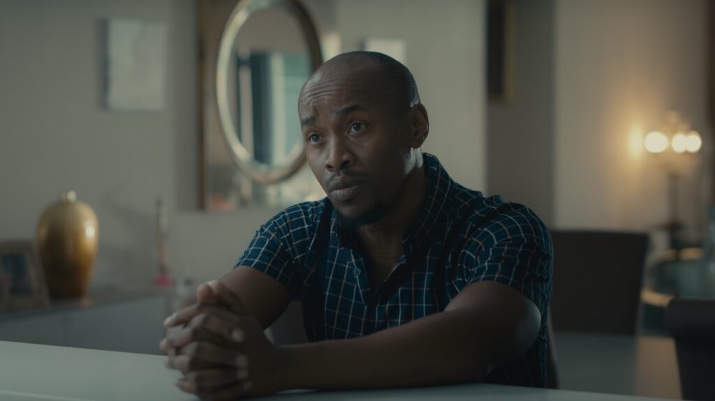 Tshepo Howza Mosese as detective Sam in The Butcher's Soul