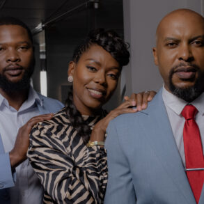 Mike Ndlangamandla as Siya, Xolile Tshabalala as Adesina and Buyile Mdladla as Mandla in Blood Legacy