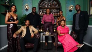 Anele Mdoda and cast of Inimba in Inimba: Inside the Magic two-part roundtable on Mzansi Magic