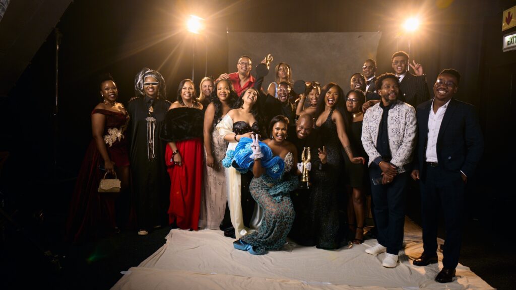 Inimba team at the South African Film and Television Awards