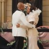 S'dumo Mtshali as Jonasi Gomora and Gugu Gumede as Joyce Gomora in The Polygamist