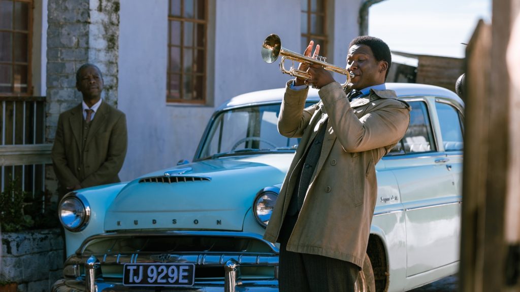 Thabo Rametsi plays Hugh Masekela in The Road Home
